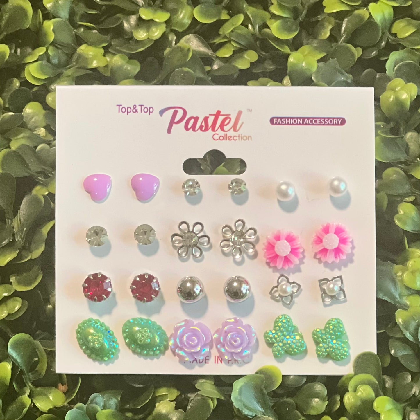 Flowers Stud Earrings Pack