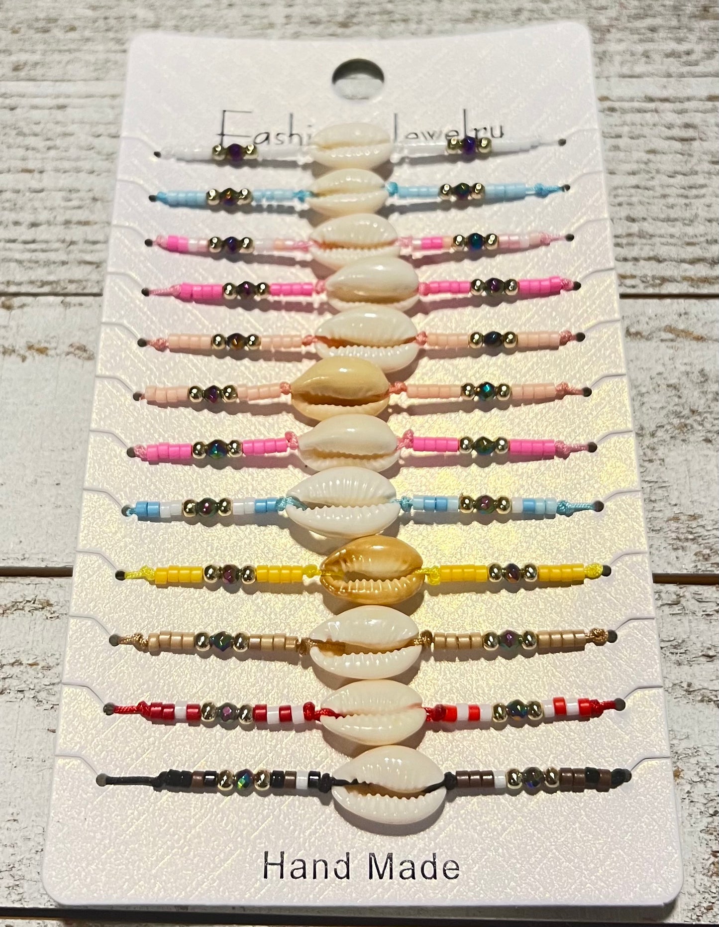 Cowshell Adjustable Bracelet