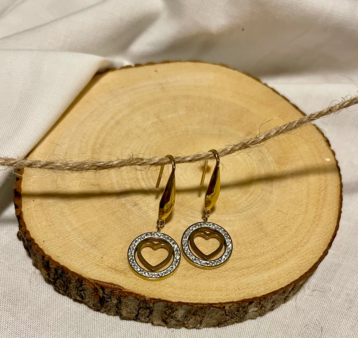 Heart Motif Earrings