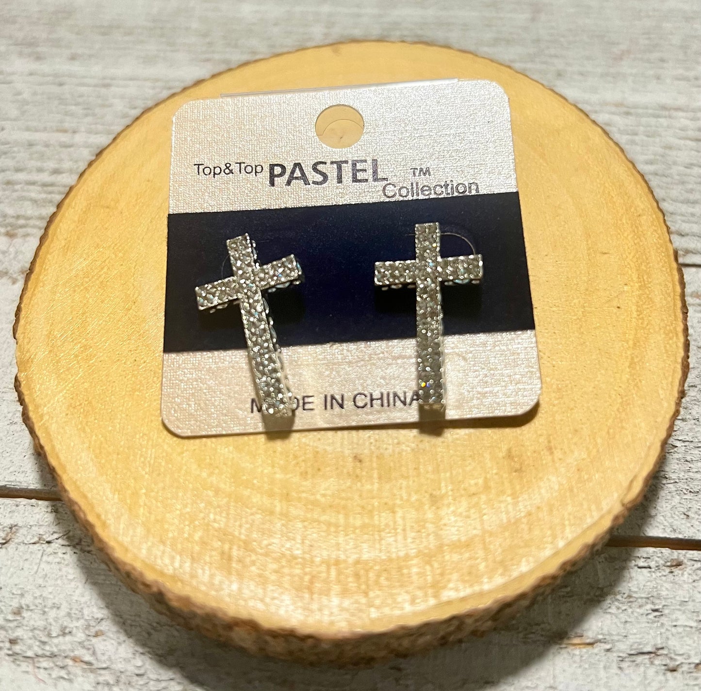 Shiny Cross Earrings