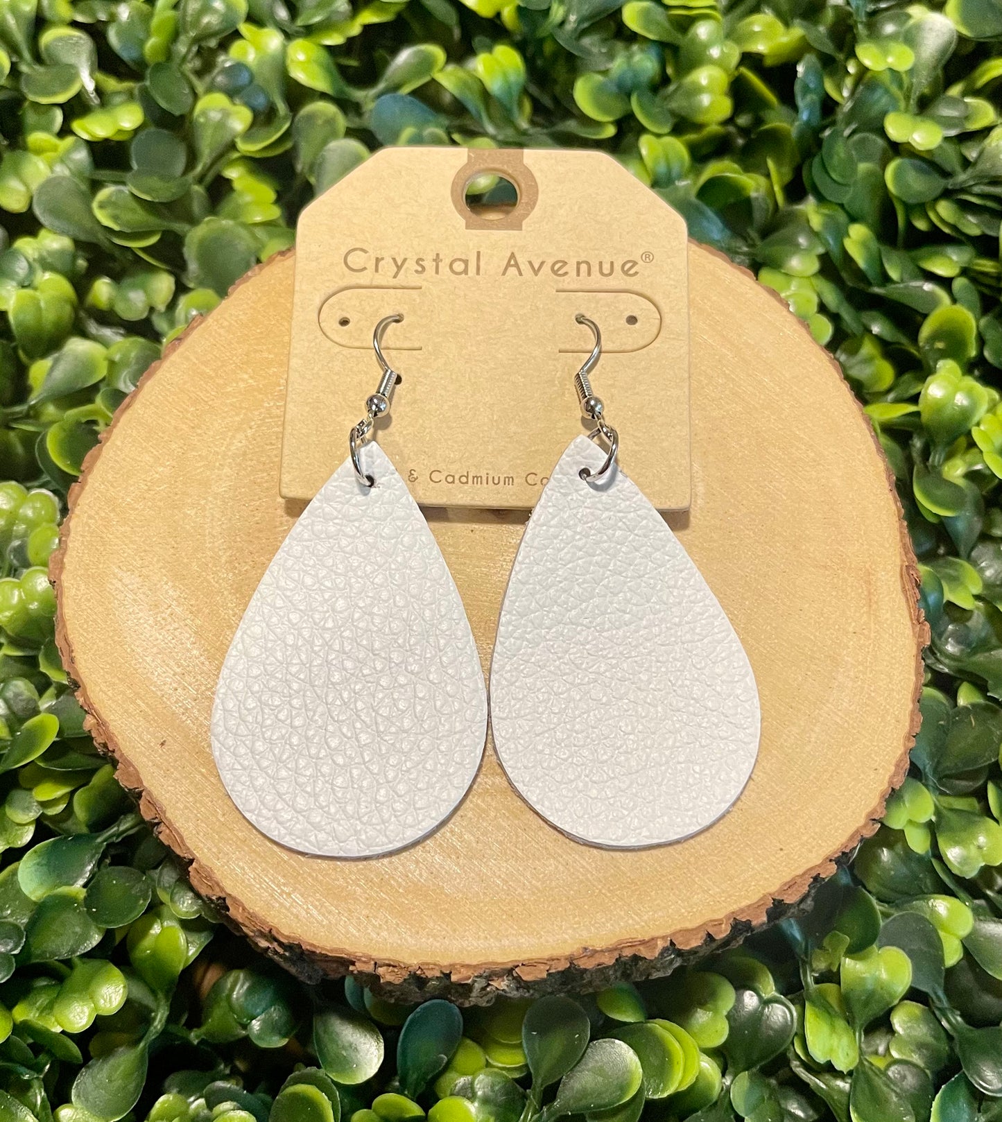 Leather earring